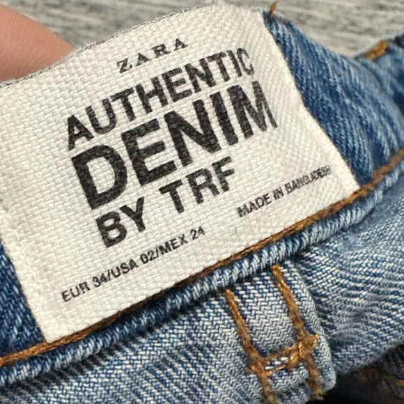 Zara Denim Size 2 Mid Rise Straight Leg - Picture 5 of 7
